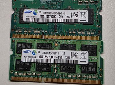 6GB (4+2) DDR3 RAM Sodimm, Samsung
