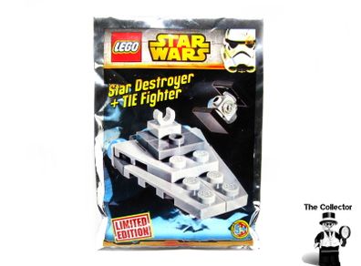 LEGO Star Wars Star Destroyer And Tie Fighter Foil Pack Polybag Limited Edition Brand New Sealed