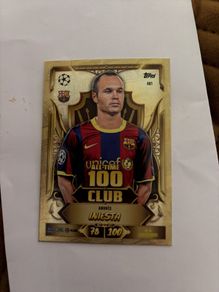 Super rare Iniesta 100 club