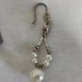 Sterling silver natural pearls earrings Image 2
