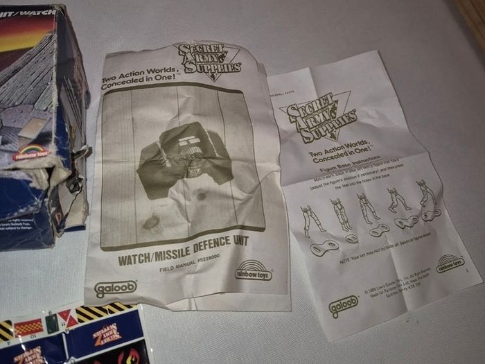 1988 S.a.s. Secret Army Supplies Missile Defence Unit Watch Rare Box Damage