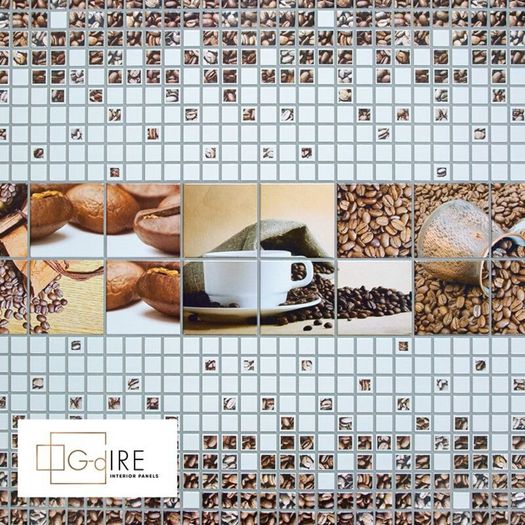 Wilde stone -marble tile-fruit pattern Effect 3D PVC Plastic Wall  Panels