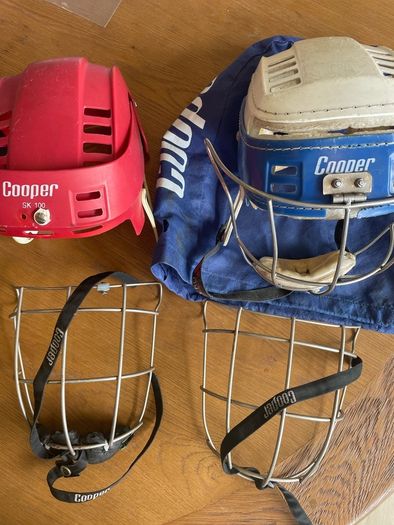 Hurling helmets