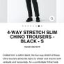 chino trousers Muji Ladies women black size M Brand New Image 8
