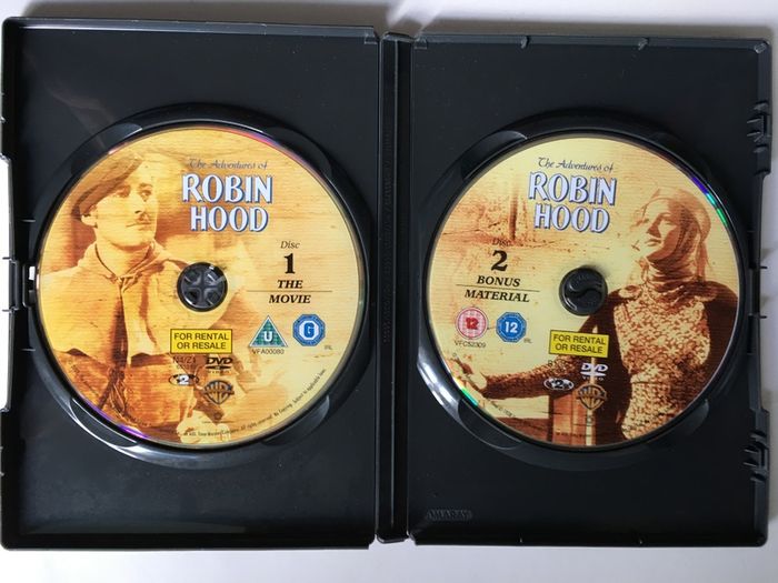 The Adventures Of Robin Hood [1938] Errol Flynn, Olivia de Havilland, Claude Rains, Eugene Pallette, & Basil Rathbone [Movie 2xDVD] Academy Award Winner