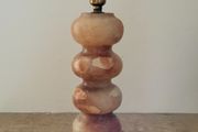 Mid-century onyx table lamp