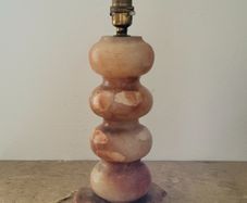 Mid-century onyx table lamp