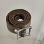 Vintage Swiss Army Military Issued Utility Leather Belt 1960s Image 2