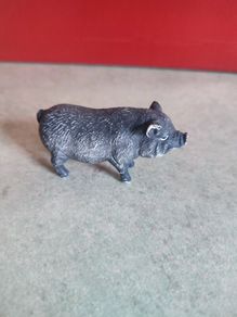 Pig Figure  Wild Boar Figurines Realistic Pig Solid Plastic Vietnamese Pig Lifelike Animal Figurine