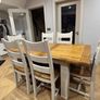 Solid Oak Extendable Dining Table & 6 dining chairs Image 5