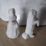 Two Antique - Victorian Bisque - Miniature Figurines Image 3