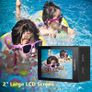 NEW SALE | Action Camera FHD 1080P 12MP, 98FT/30M Underwater Waterproof Camera with 2 Rechargeable Batteries, Wide Angle Image 4