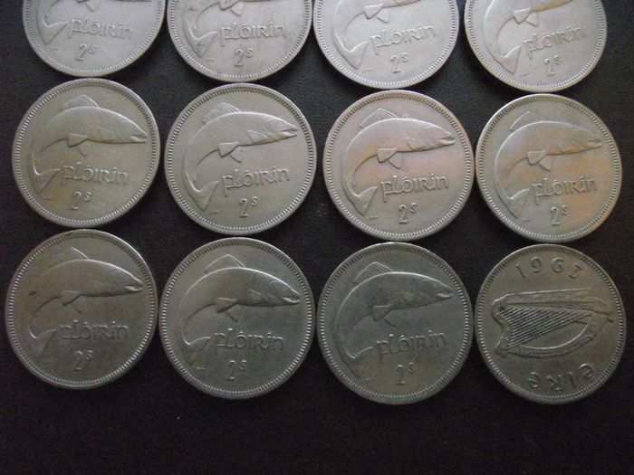 16 Irish Florins (Two Shillings) (1959-1964)