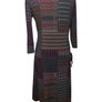 Ladies multicoloured midi wrap dress size 16 Image 4