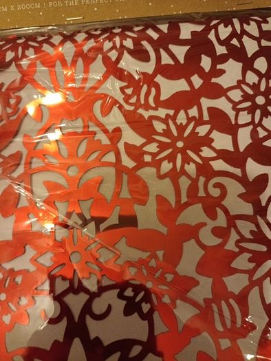 Christmas foil table runner