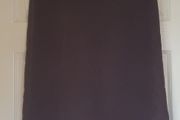 Size 10 - As New - A Beautiful Chocolate Skirt - Soft Fabric - Back Pleat &amp; Hidden Zip - #