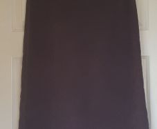 Size 10 - As New - A Beautiful Chocolate Skirt - Soft Fabric - Back Pleat & Hidden Zip - #