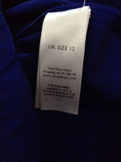 LIPSY LONDEN Beautiful Cobalt Blue Cotton Dress (size 12)