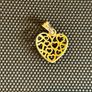 14ct Gold Heart Pendant stamped 1g Image 4