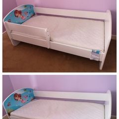 Toddler bed with mattress