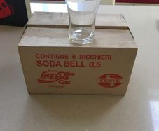 Coca Cola 6 Italian Glasses in the original box
