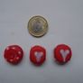 Red beads,Heart beads,Jewellery making supplies,Crsft supplies Image 3