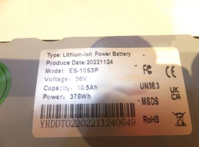 electric scooter battery 36v