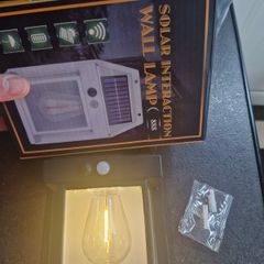 Outdoor solar sensor light garden or camping