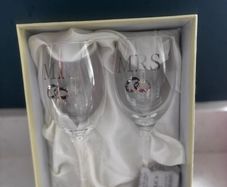 Mr. & Mrs. wine glasses