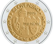 Slovakia 2 Euro Commemorative Coin 2026 - Trencin. Uncirculated.