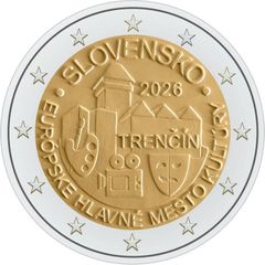 Slovakia 2 Euro Commemorative Coin 2026 - Trencin. Uncirculated.