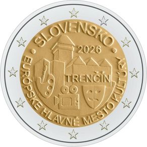 Slovakia 2 Euro Commemorative Coin 2026 - Trencin. Uncirculated.