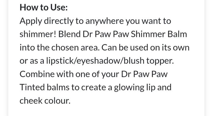 4 Euro Each!! - Brand New Dr. Paw Paw - Multi-Use - 4 In 1s - Size - Large 25ml - RP - 10.00 - Each
