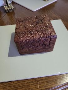 Trinket box carved