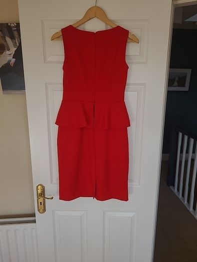 Stunning Peplum tailored red dress
