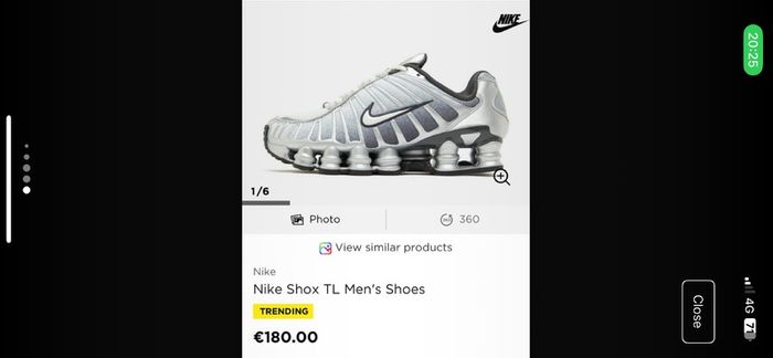 New Nike Shox TL size 11 UK