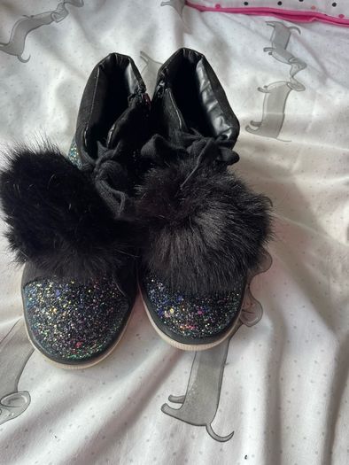 Girls glitter boots -as new