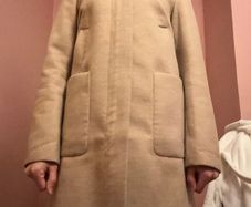 ASOS light beige hooded coat