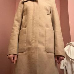 ASOS light beige hooded coat