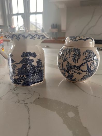 Masons Ironstone Ringtons Collectables Large Jug & Storage Jar Made in England