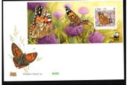 2005 Ireland Fauna &amp; Flora Butterflies Miniature Sheet An Post First Day Cover (FDC)