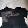Black Sheer T-Shirt Superstar Print Casual Image 2