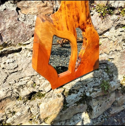 wooden mirror