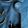 30 heavy duty antique brass curtain pole rings and accessories Image 8