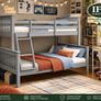 Triple Sleeper Bunk Bed 3ft Over 4ft Double  Grey Image 2