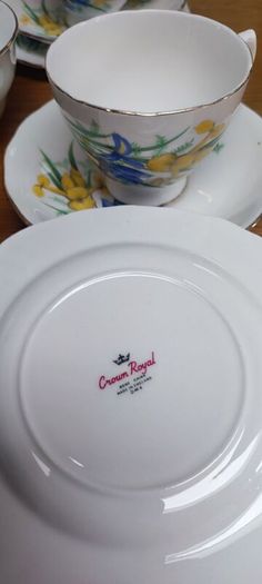 14 pcs Vintage Crown  Royal Bone China