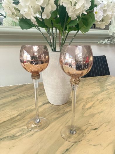 Pair of Decorative Tea Light Candle Holders