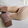 Beautiful nude decorated shoes RRP 115 euro size UK 1 new & boxed Image 4