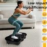 Vibration Plate Exercise Machine, Vibration Fitness Trainer with Bluetooth Speaker, 5 Program Modes, 2 Resistance Bands, Home Exercise Equipment for Fitness Body Toning Image 2