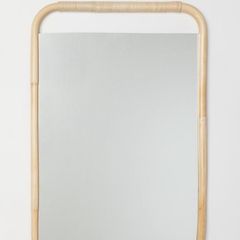 Wall Rattan Mirror for Bathroom or Children's Room